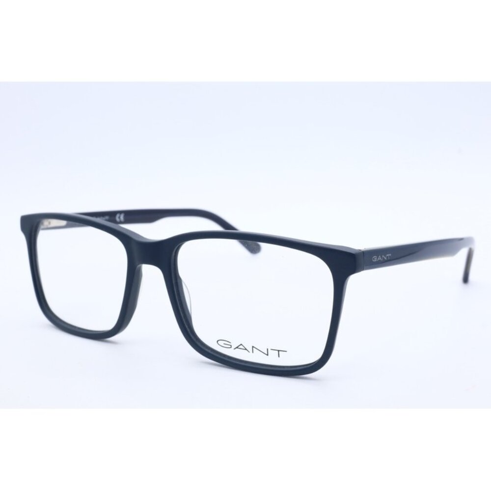 GANT GA 3110 091 Rectangular Matte Blue Eyeglasses Clear Lenses 54mm